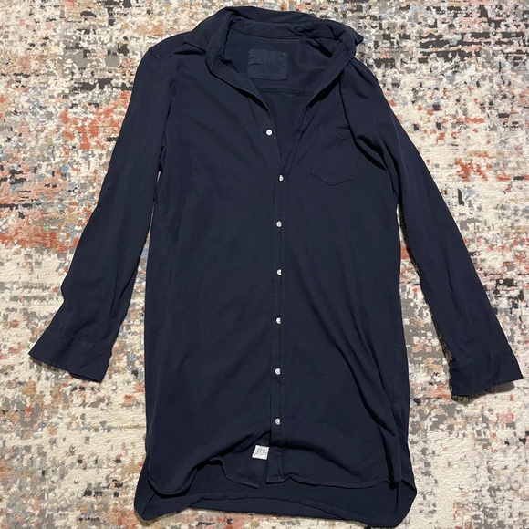 Frank and Eileen Black Mary Shirt Dress Button Down Medium - Picture 1 of 2